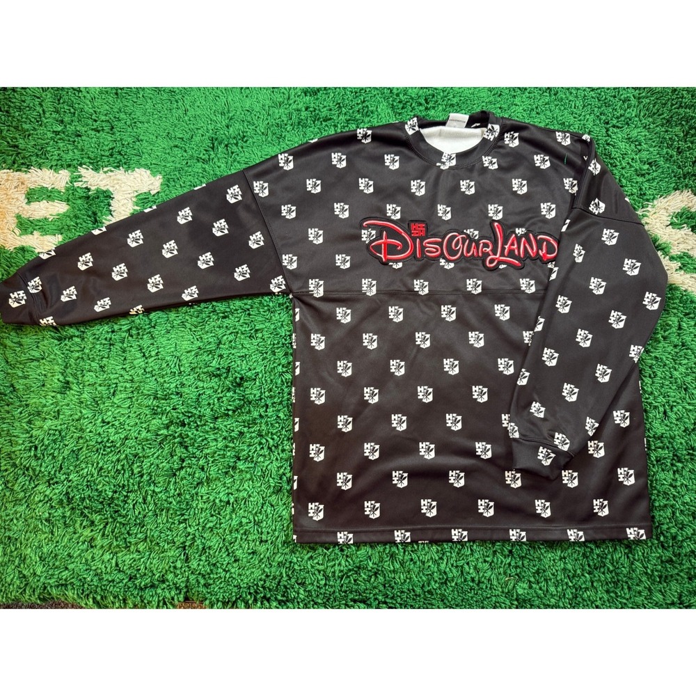 HI Finest Discourland Jersey Mens Medium Black Excellent Long Sleeve Graphic